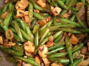 Gambar tumis buncis jamur kancing