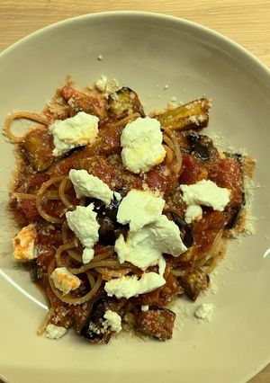 Zdjęcie przepisu Spaghetti alla norma.