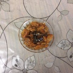 A picture of Amm ki launji (mango ki sweet and sour curry).