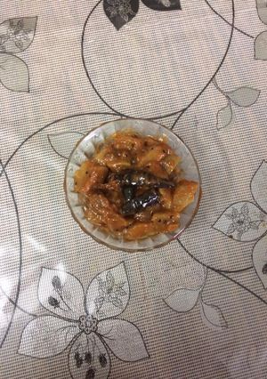 A picture of Amm ki launji (mango ki sweet and sour curry).
