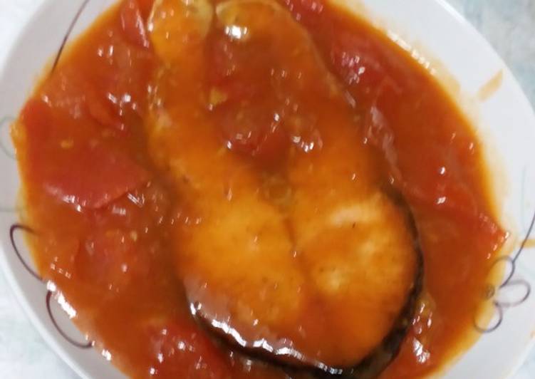 Salmon masak asam manis