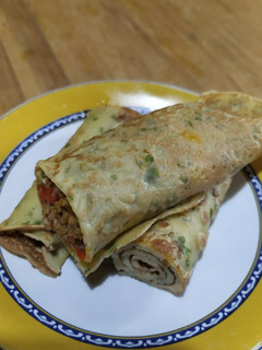 Una foto de Crepes de lechuga