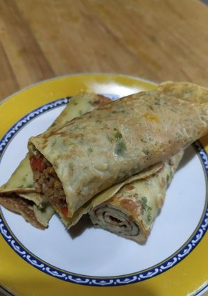 Una foto de Crepes de lechuga