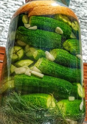 Házi kovászos uborka recept fotója