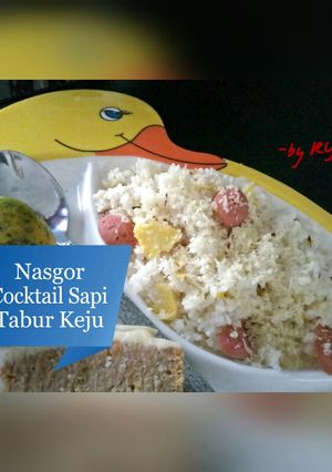 Foto resep Nasgor Cocktail Sapi Tabur Keju