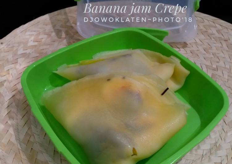 makanan Banana jam crepe Anti Gagal