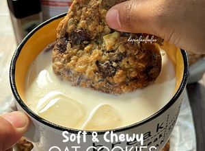 Gambar Soft & Chewy Oat Cookies