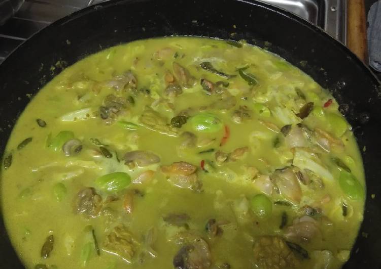 Resep Kerang Gulai Petai Tempe, Lezat Sekali