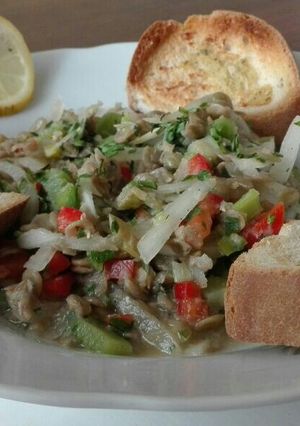 Una foto de Ceviche de lentejas