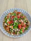 อกไก่ผัดผัก