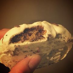 A picture of Chocolate Cream Oatmeal pie.