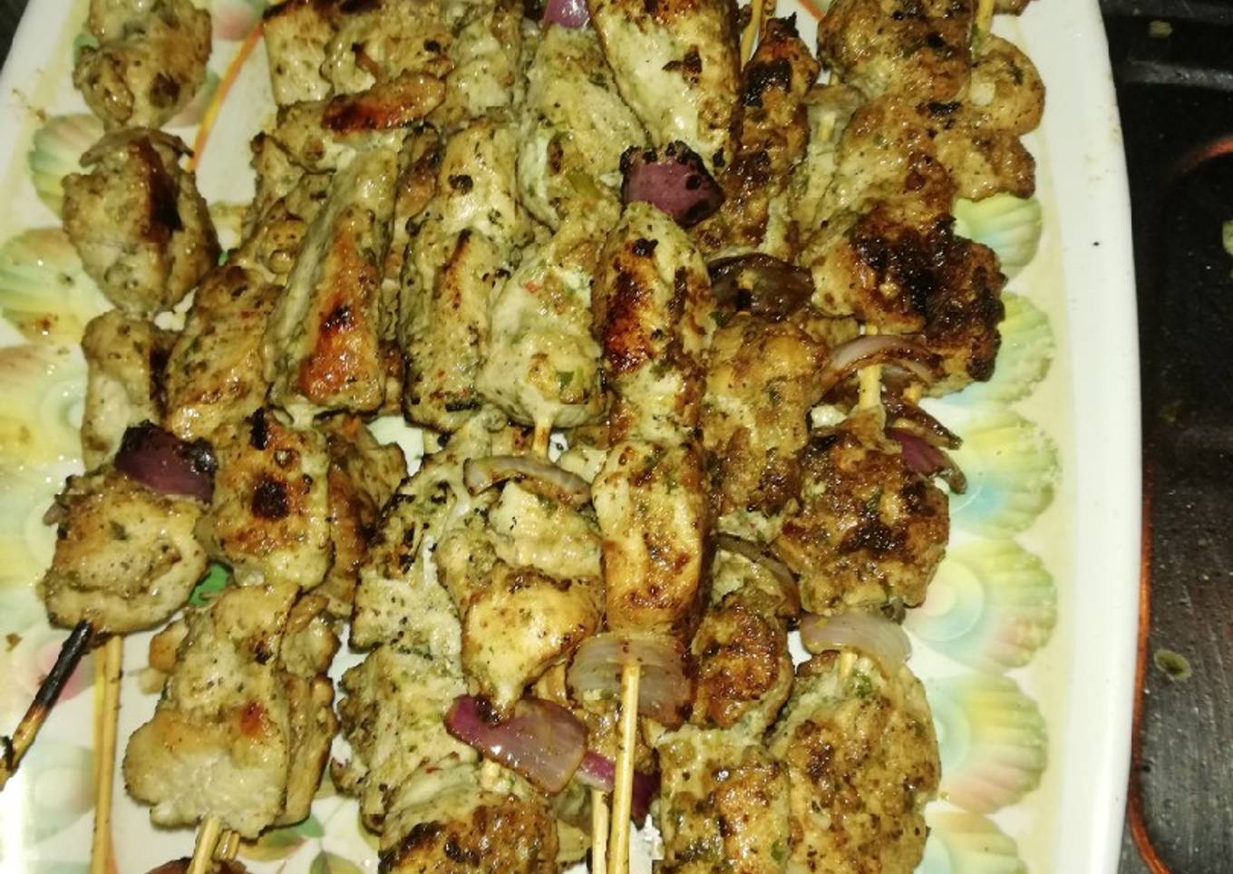 Malai Boti skewers