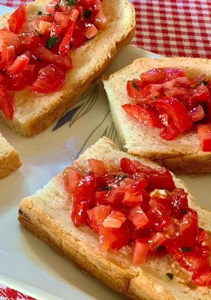 A picture of Tomato Basil Bruschetta.