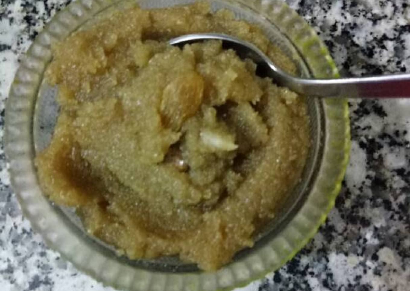 Jaggery semolina Halwa