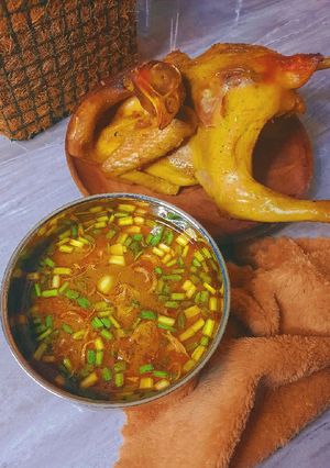 Foto resep Ayam Pedas Kuah Daun Bawang