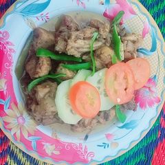 A picture of Dahi chicken karahi.