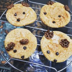 A picture of Eggless butter cookies.