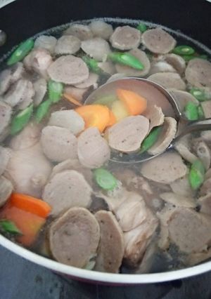 Foto resep Sop bakso sayuran