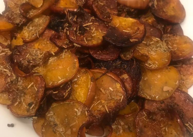 Chips di zucca al forno