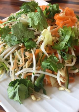Hình của món Nộm giá.