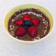 Chocolate chia seeds pudding