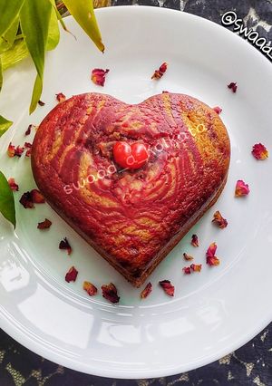 রেড ভেলভেট মার্বেল কেক(Red Velvet Marble Cake recipe in bengali রেসিপির প্রধান ছবি