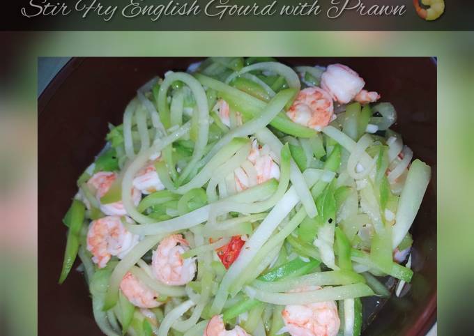 Resipi Stir Fry English Gourd With Prawns Oleh Foodfootfeet Cookpad