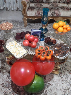 عکسی از دستور میز شب یلدا آرزو😎
