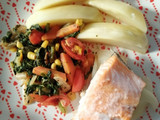Salmón al horno con papas