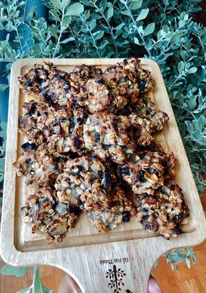 Hình của món Cookies 🍪 Ngũ cốc trái cây 🍇 🍌 🍎 🍏 🍫.