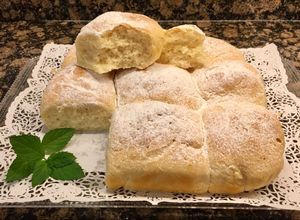 Foto principal de Buchteln sin relleno, con levadura seca. Sin gluten, sin lactosa