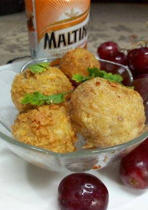 A picture of Fish yam balls.
