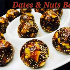 Dates and nuts balls A picture of Dates and nuts balls.