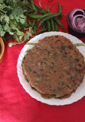 A picture of Methi Missi Roti.
