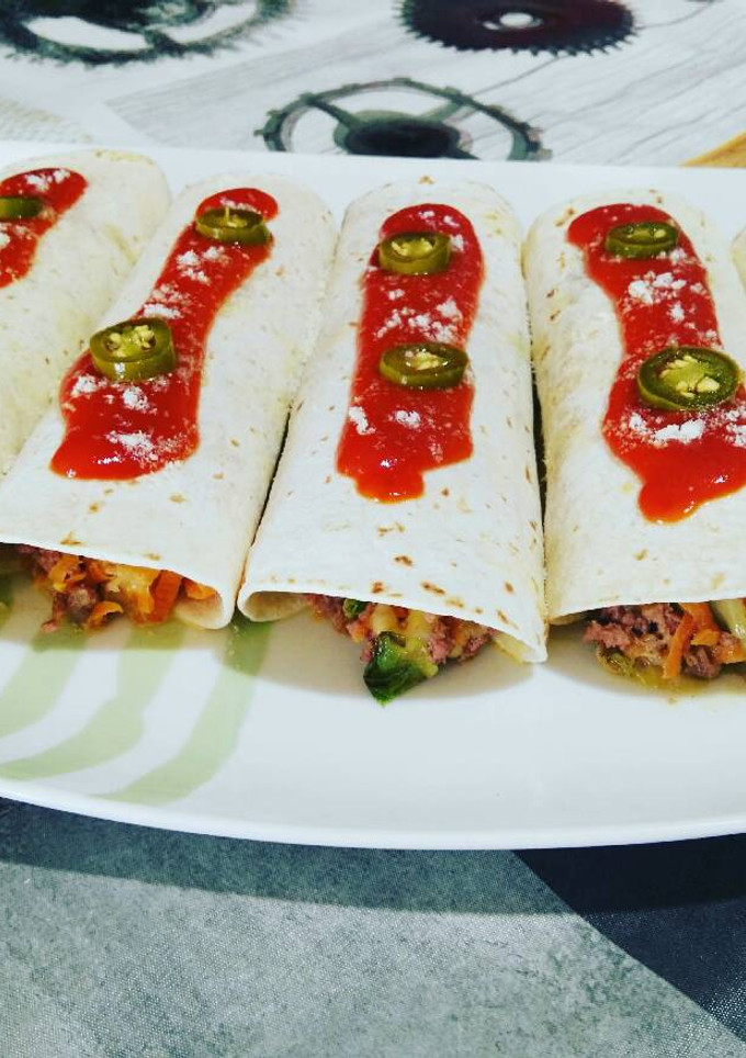 Una foto de Burritos de ternera
