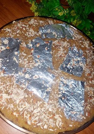 A picture of Karachi chanay ki daal ka halwa.