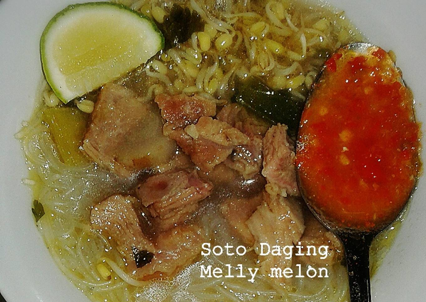 Soto Daging Sapi ala Melly melon... 🐮🐴