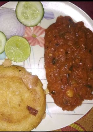 A picture of Pav bhaji.