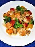 Stir-Fried Shrimp with Vegetables and Oyster Sauce, Jon Style