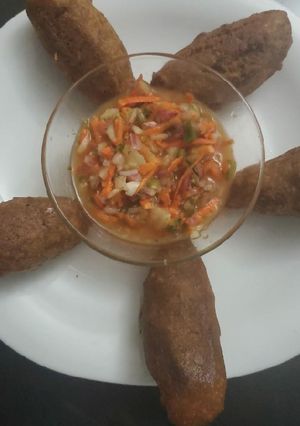 Una foto de Corviches de pescado