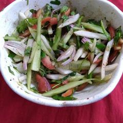 Cucumber salad A picture of Cucumber salad.
