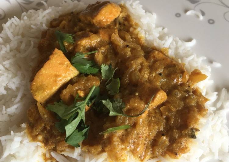 My Grandma Love This Salmon in coconut curry