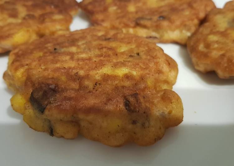 Easiest Way to Prepare Quick Sweetcorn aubergine fritters