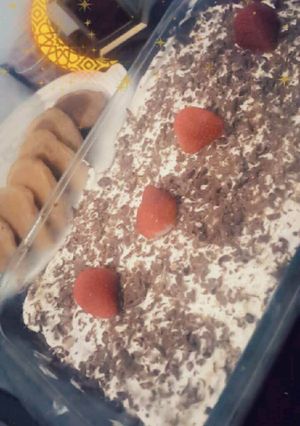 صورة لوصفة حلا البسكوت بالكريمه والنوتيلا
