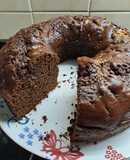 Torta húmeda de jengibre y chocolate