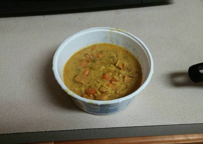 Jamerican Curry Chicken & Rice Soup