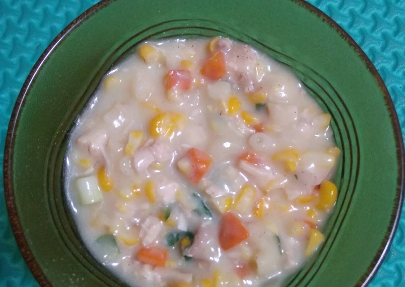 Sup krim ayam dan sayur