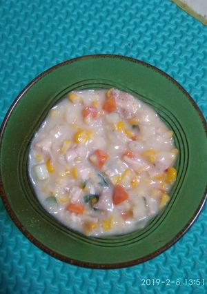 Foto resep Sup krim ayam dan sayur