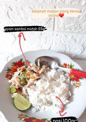 Foto resep Ayam sambal matah (diet)