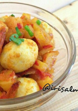Foto resep Sambal Goreng (Kentang, Udang, Telur puyuh)